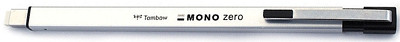 Tombow Mono Zero Metal Rectangle Eraser (silver)