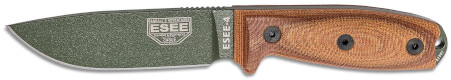 ESEE 4 (olive drab blade, 3D natural micarta)