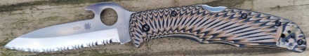 Spyderco Endura 4 Wave SE (coyote/black feather pattern)