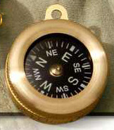 AG Russell Brass Case Compass