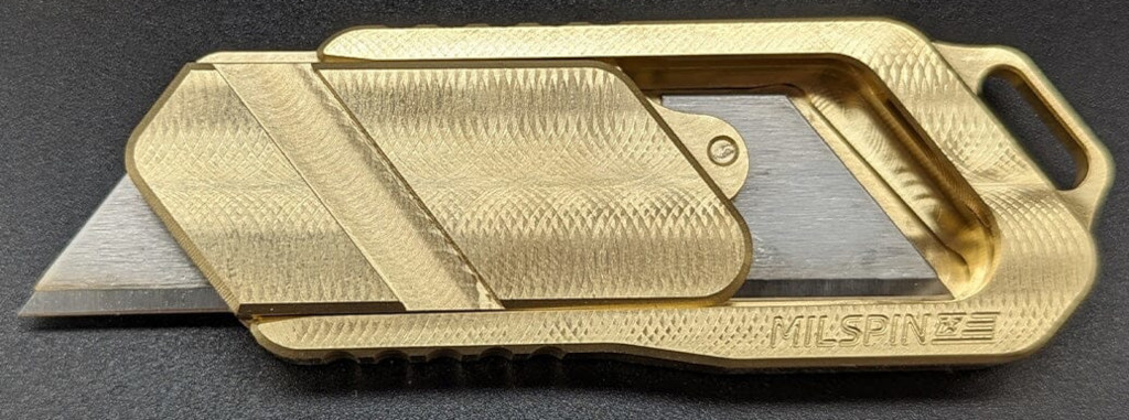 Milspin Magnus 2.0 Utility Knife (brass)