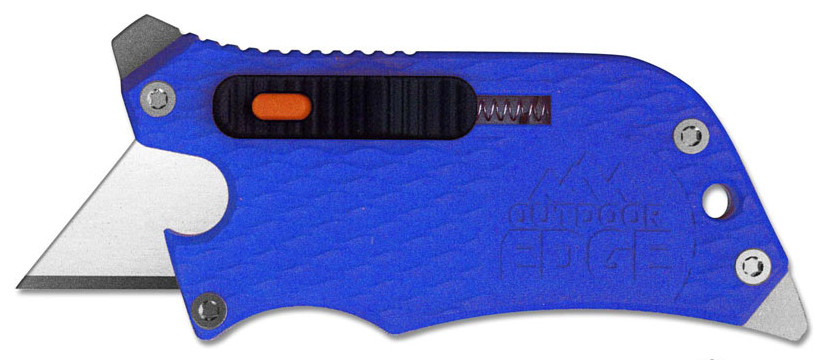 Outdoor Edge Slidewinder Utility Knife (blue)