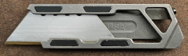 Exceed Designs TiRant Razor-M Utility Knife (stonewashed, black magnets)