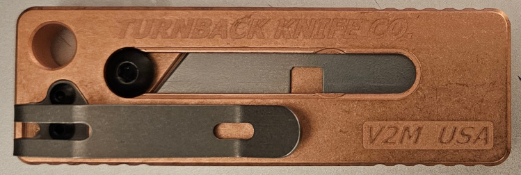 Turnback TBK-V2M Utility Knife (copper, back)