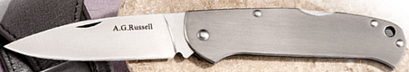 A.G. Russell 3-½" Titanium Lockback